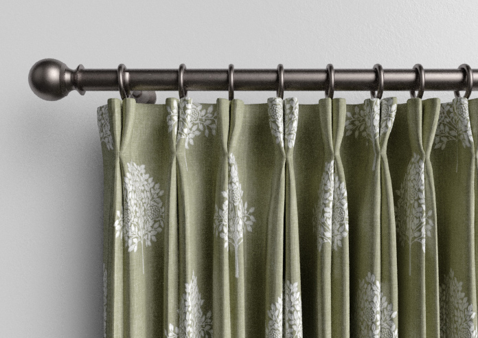 William Morris At Home Marigold Tree Embroidery, Nettle - Made to Measure Curtains - Image 10